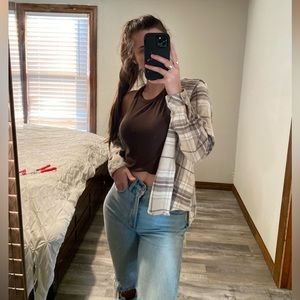 Columbia hooded long sleeve flannel